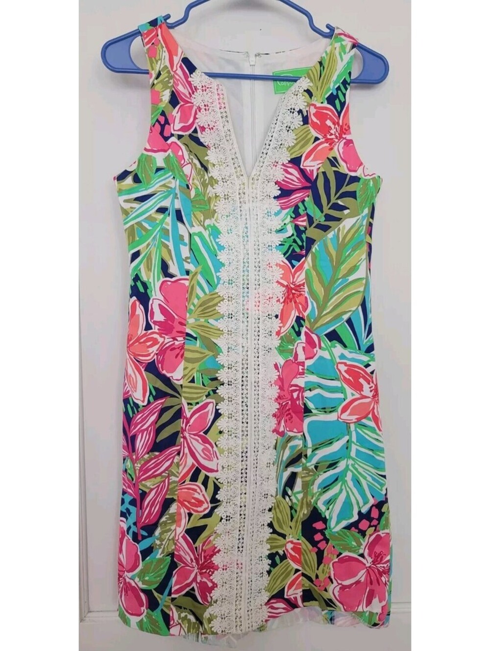 Pappagallo Pink Floral Sheath Dress Women’s 2 Sleeveless Palm Royale Style
